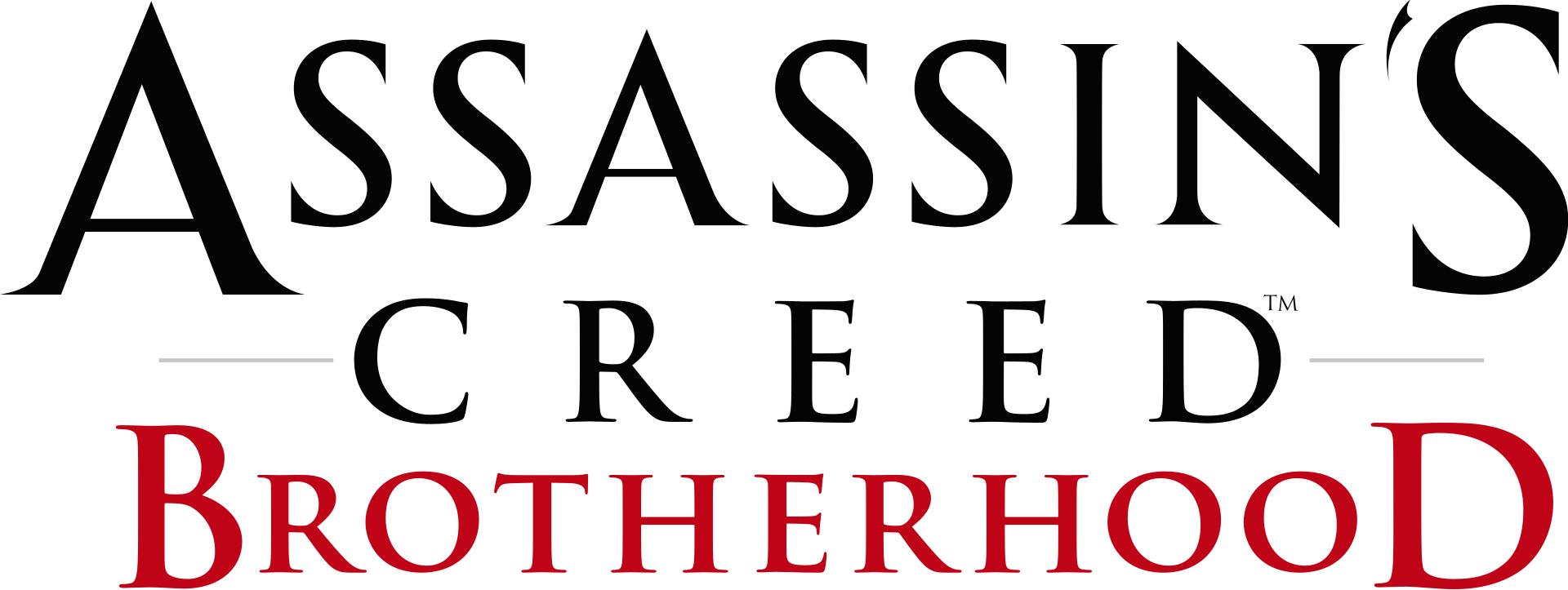 Assassin's Creed: Brotherhood logo on a transparent background