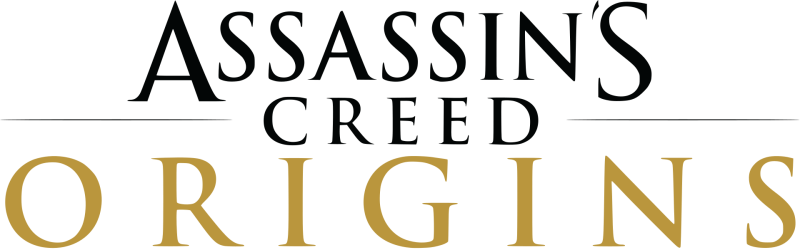 Assassin's Creed Origins logo on a transparent background