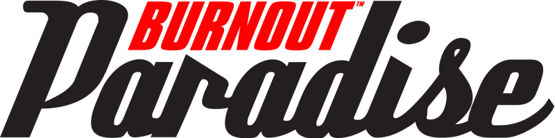 Burnout Paradise logo on a transparent background