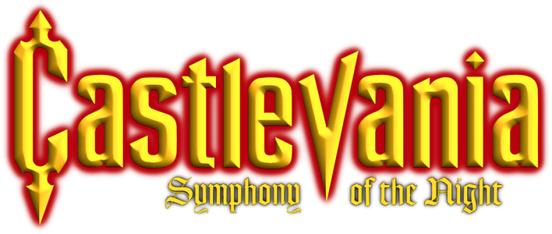 Castlevania: Symphony of the Night logo on a transparent background