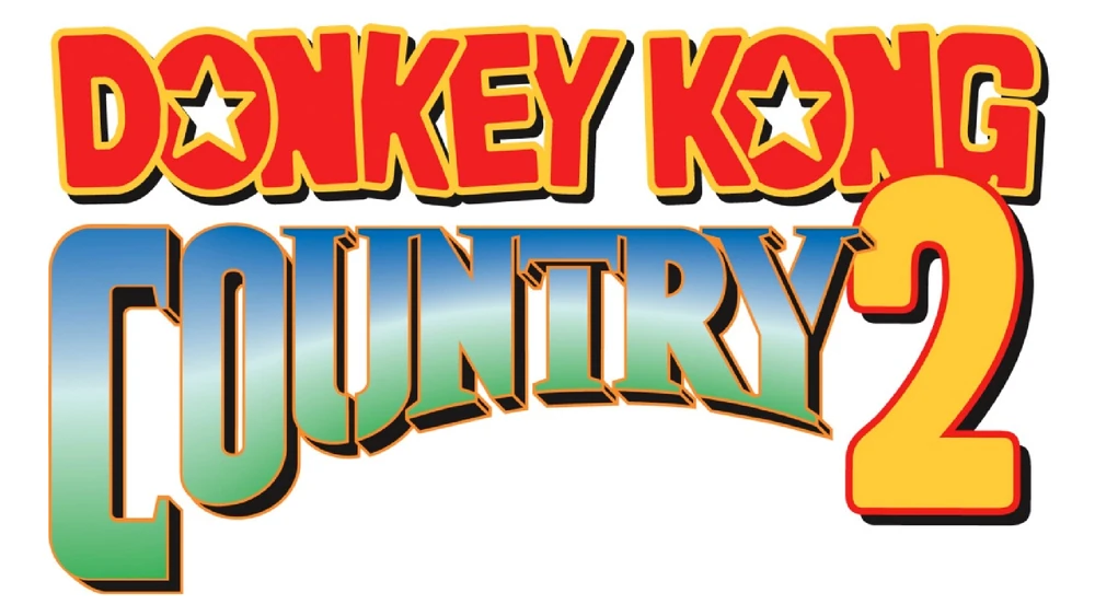 Donkey Kong Country 2 logo in full colour