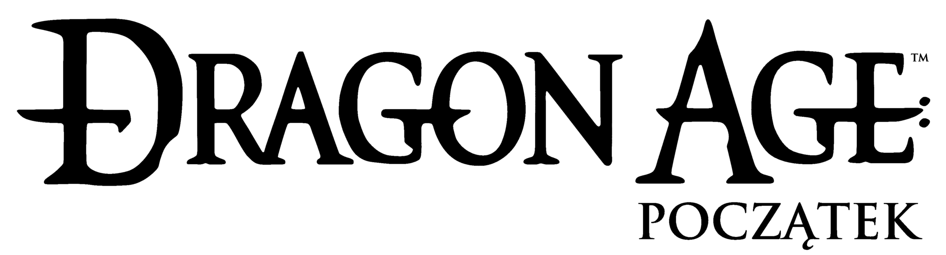 Dragon Age: Origins logo on a transparent background