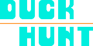 Duck Hunt logo on a transparent background