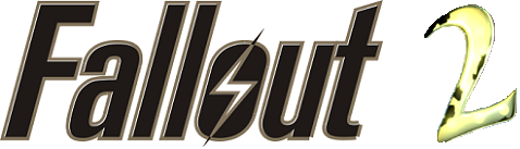 Fallout 2 logo on a transparent background