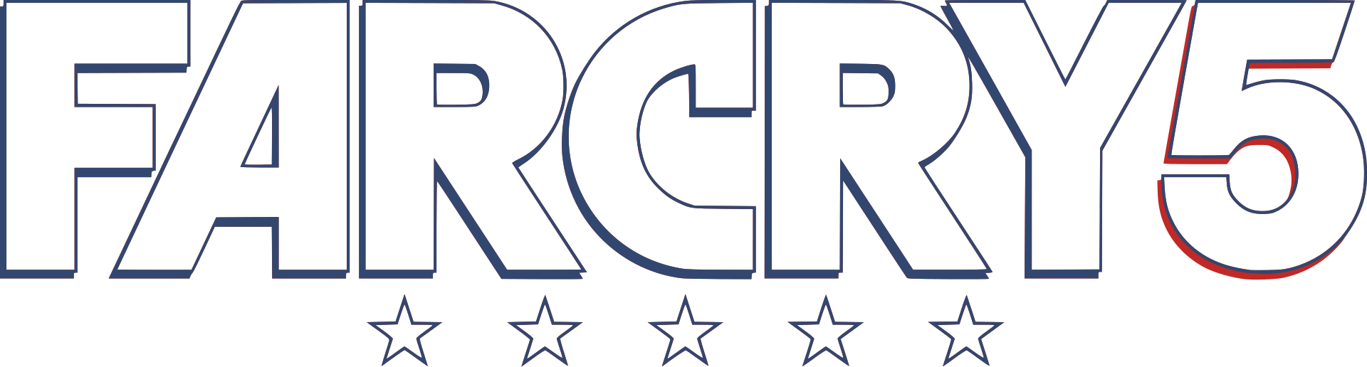 Far Cry 5 logo on a transparent background