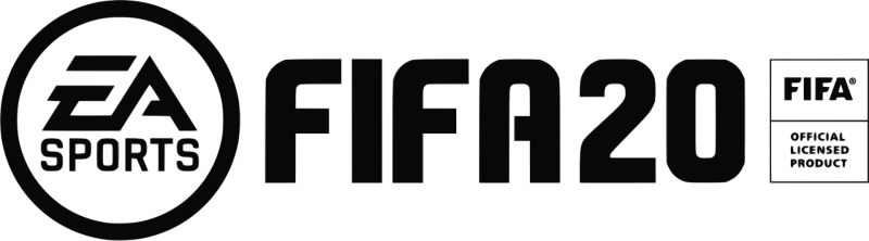 FIFA 20 logo on a transparent background