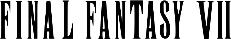 Final Fantasy VII logo on a transparent background