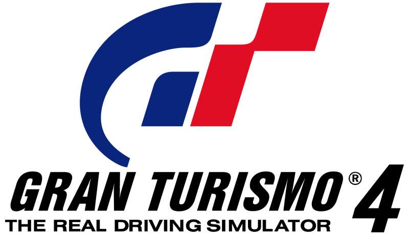 Gran Turismo 4 logo on a transparent background