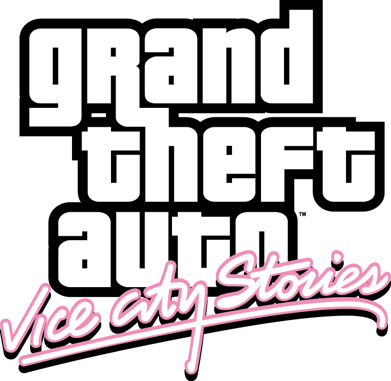 Grand Theft Auto: Vice City Stories logo on a transparent background