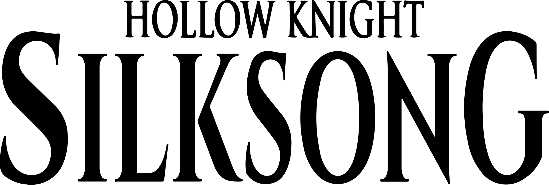 Hollow Knight: Silksong logo on a transparent background
