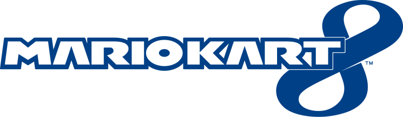 Mario Kart 8 logo on a transparent background