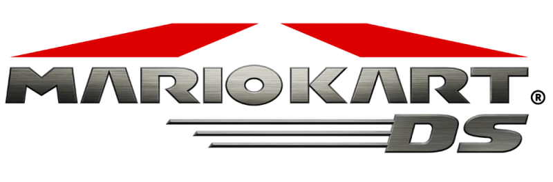 Mario Kart DS logo on a transparent background
