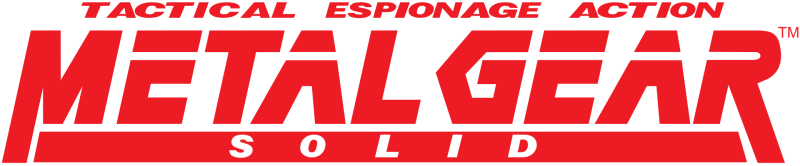 Metal Gear Solid logo on a transparent background