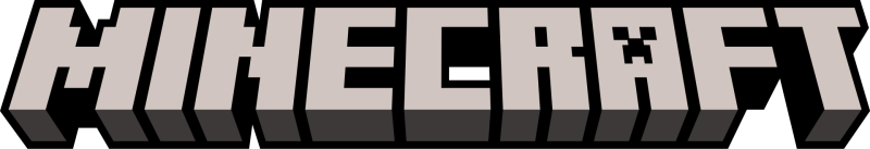 Minecraft logo on a transparent background