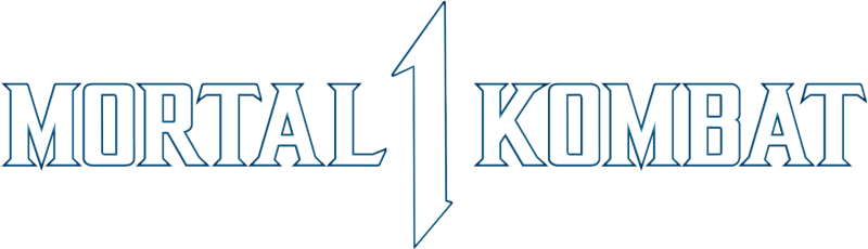 Mortal Kombat 1 logo on a transparent background