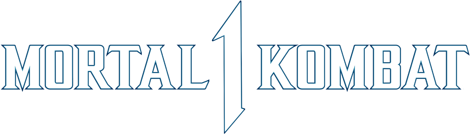 Mortal Kombat 1 logo on a transparent background