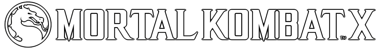 Mortal Kombat X logo on a transparent background