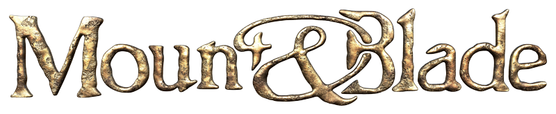 Mount & Blade logo on a transparent background