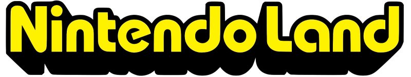Nintendo Land logo on a transparent background