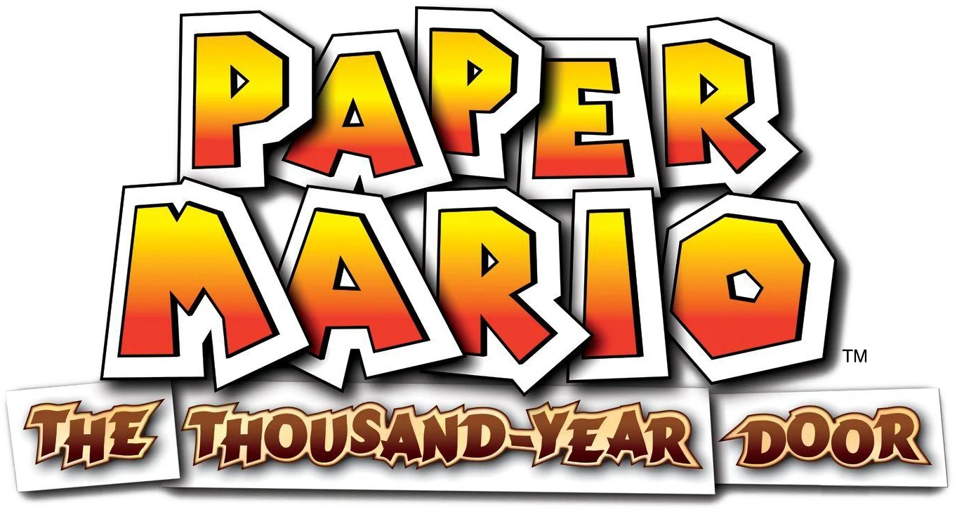Paper Mario: The Thousand-Year Door logo on a transparent background
