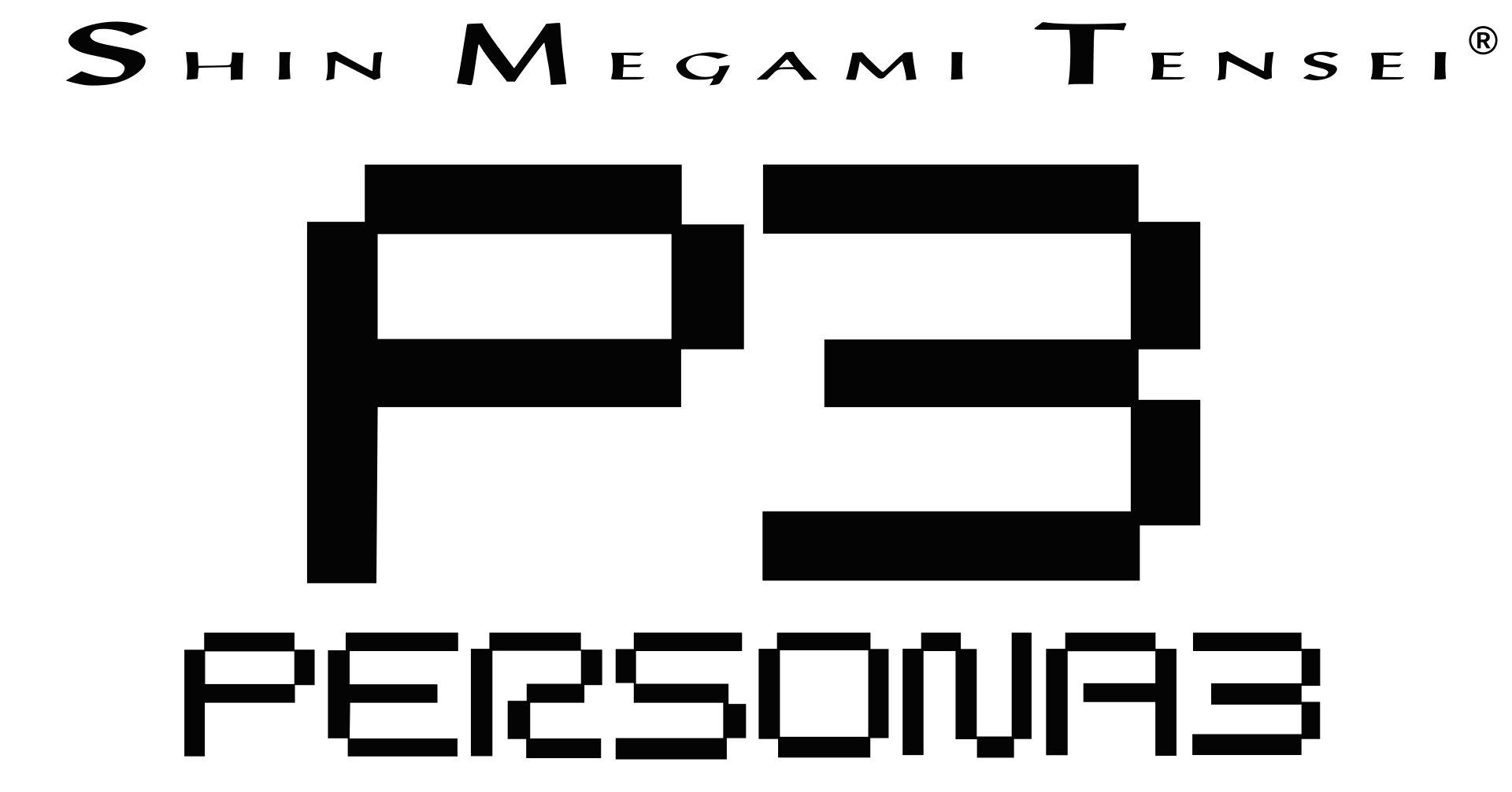 Persona 3 logo on a transparent background