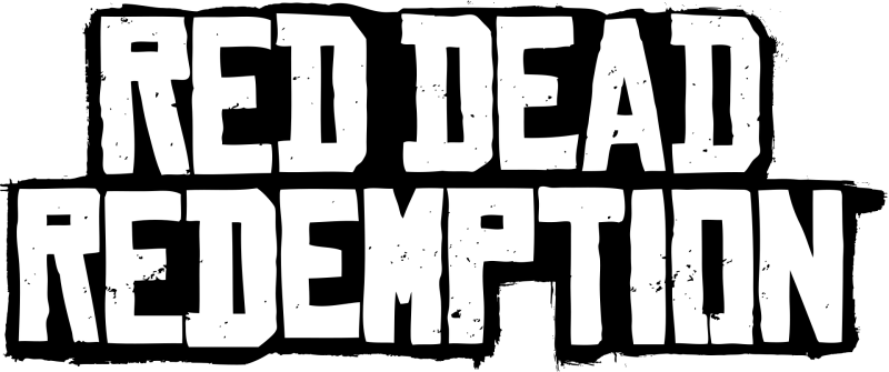 Red Dead Redemption logo on a transparent background