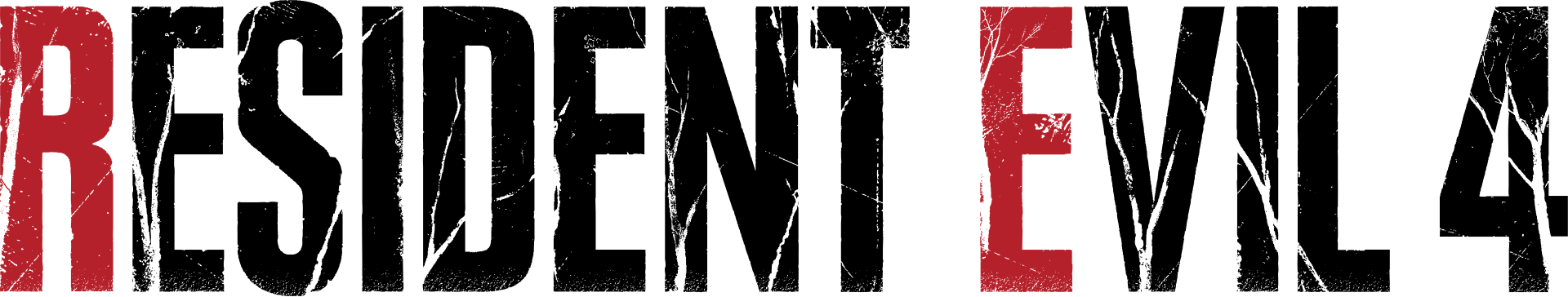 Resident Evil 4 logo on a transparent background