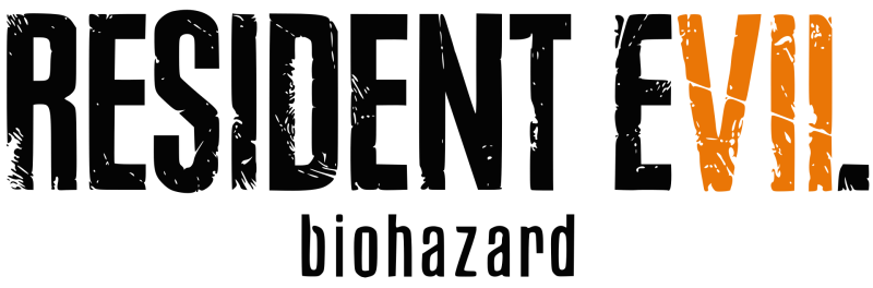 Resident Evil 7: Biohazard logo on a transparent background