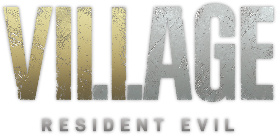 Resident Evil Village logo on a transparent background