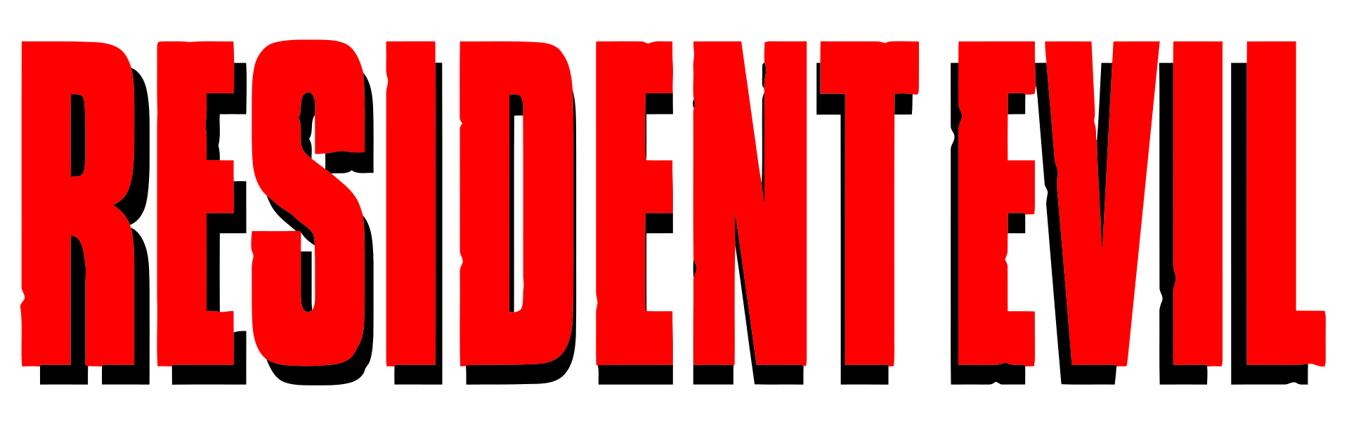 Resident Evil logo on a transparent background