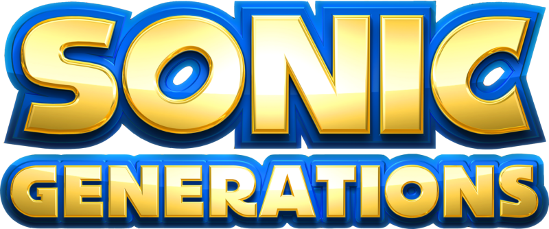 Sonic Generations logo on a transparent background