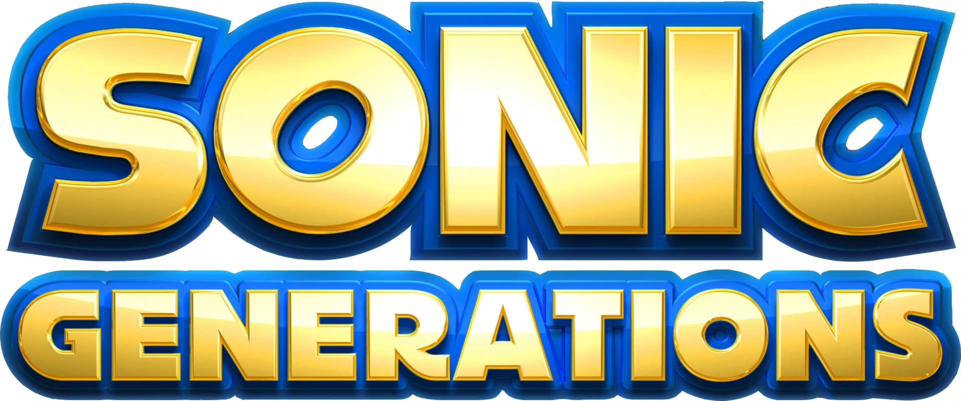 Sonic Generations logo on a transparent background