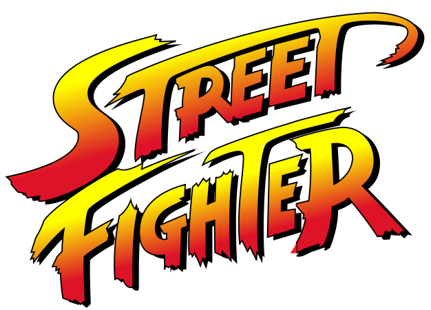Street Fighter logo on a transparent background