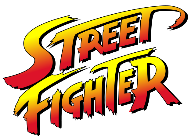 Street Fighter logo on a transparent background