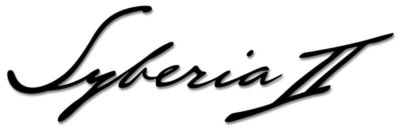 Syberia II logo on a transparent background