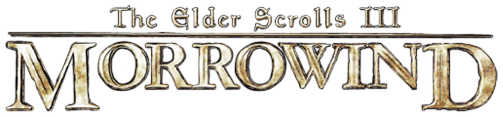 The Elder Scrolls III: Morrowind logo on a transparent background