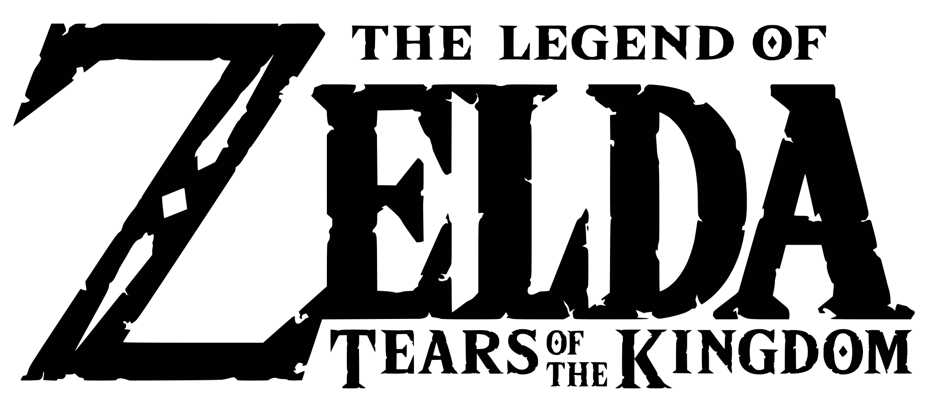 The Legend of Zelda: Tears of the Kingdom logo on a transparent background
