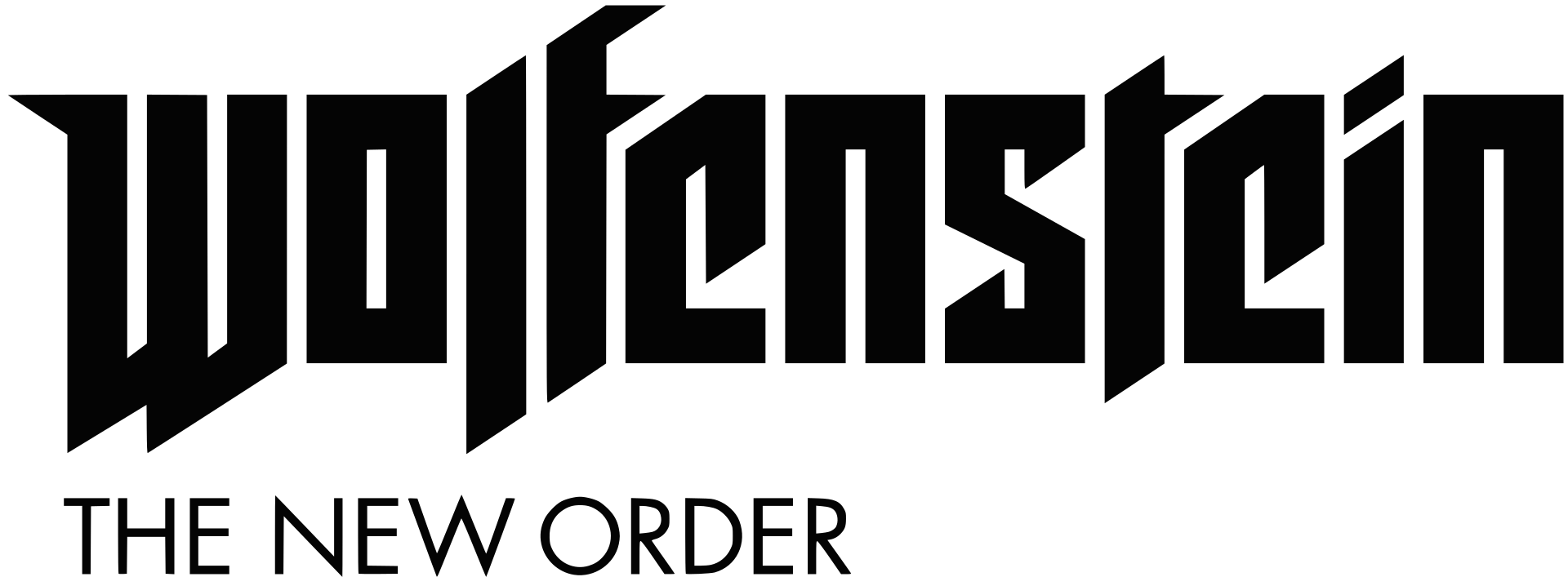 Wolfenstein: The New Order logo on a transparent background